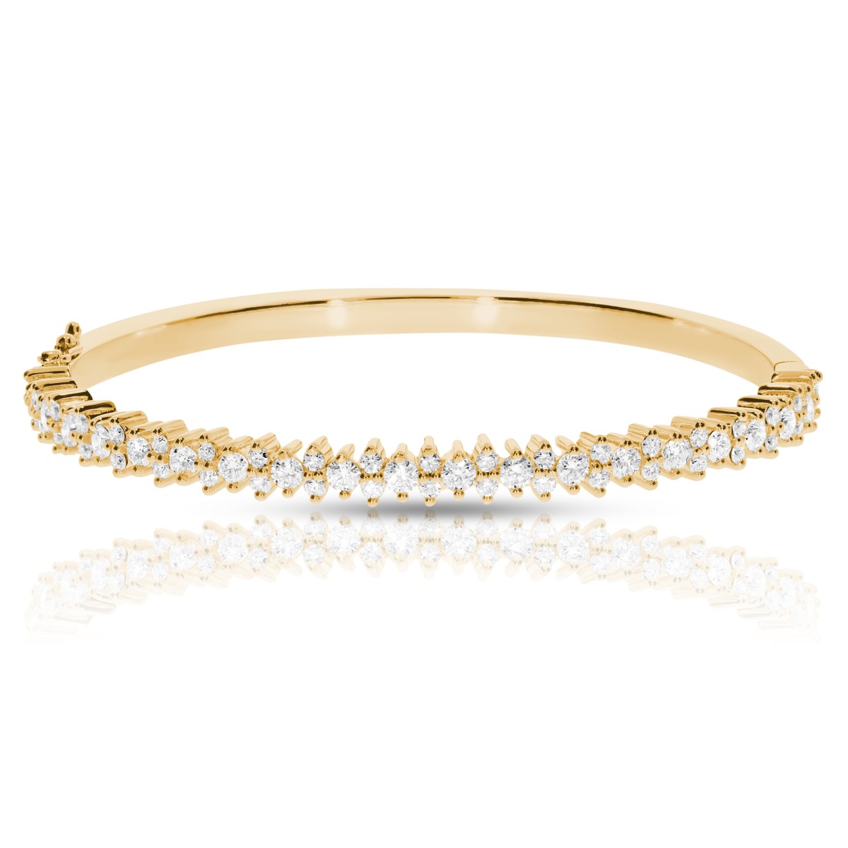 3 Carat Diamond Bangle Bracelet Glamorous