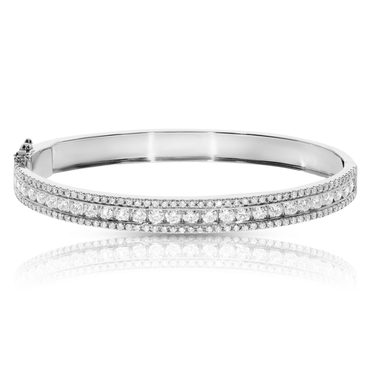 3.50 Carat Diamond Bangle Bracelet Vintage
