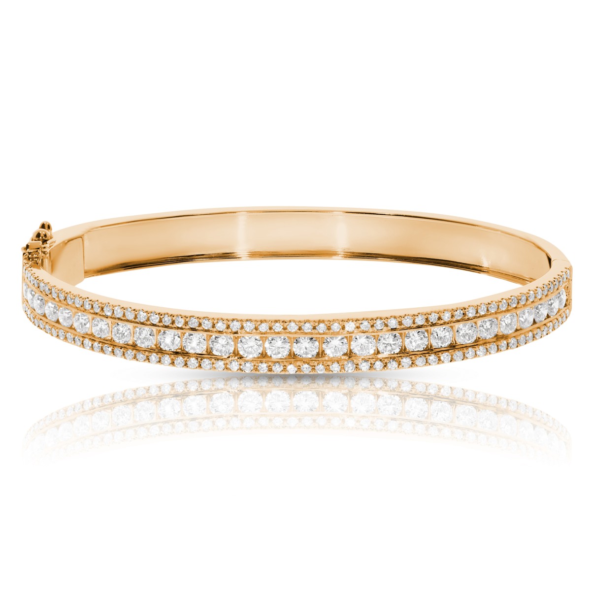 3.50 Carat Diamond Bangle Bracelet Vintage
