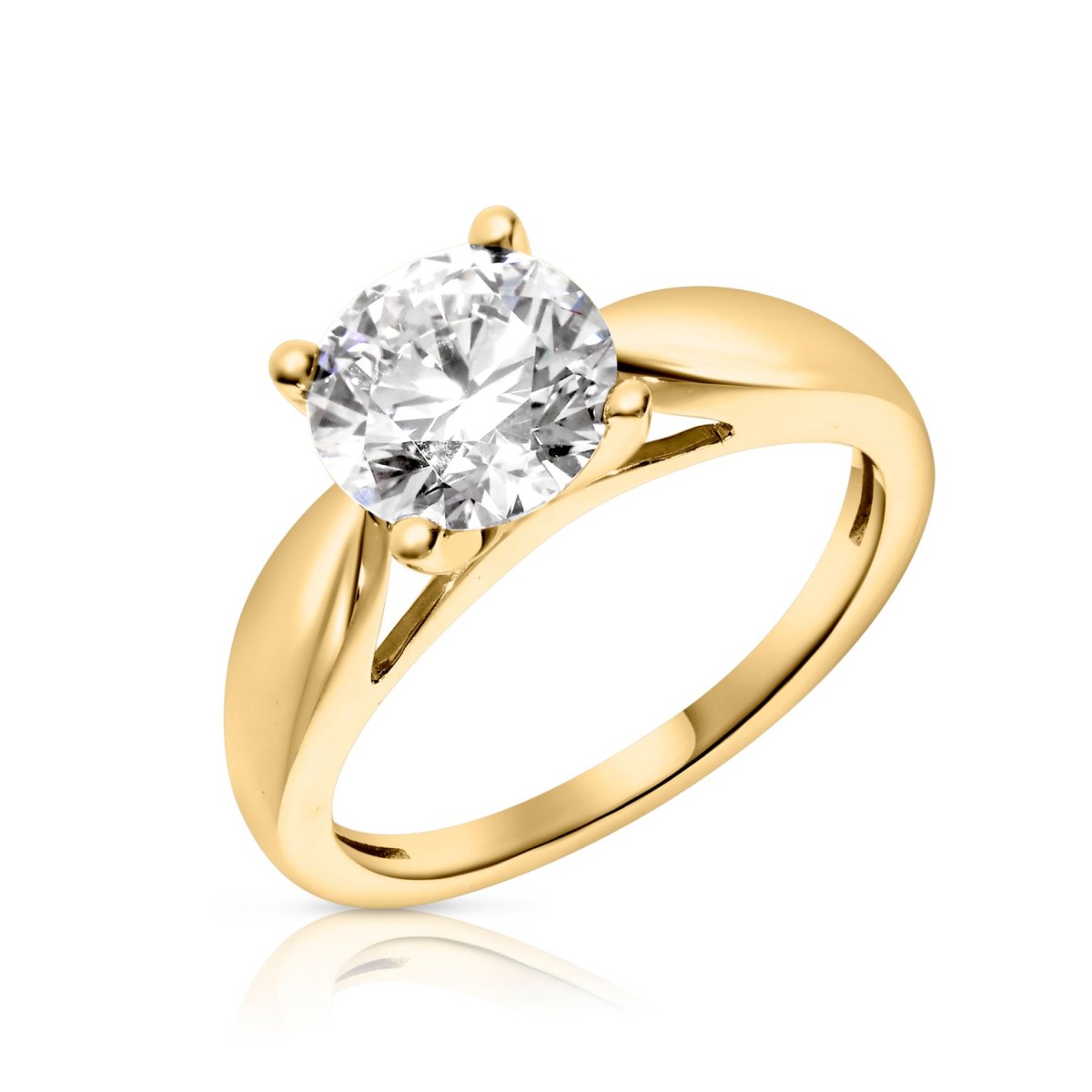 2 Carat Diamond Solitaire Ring Leia Ring