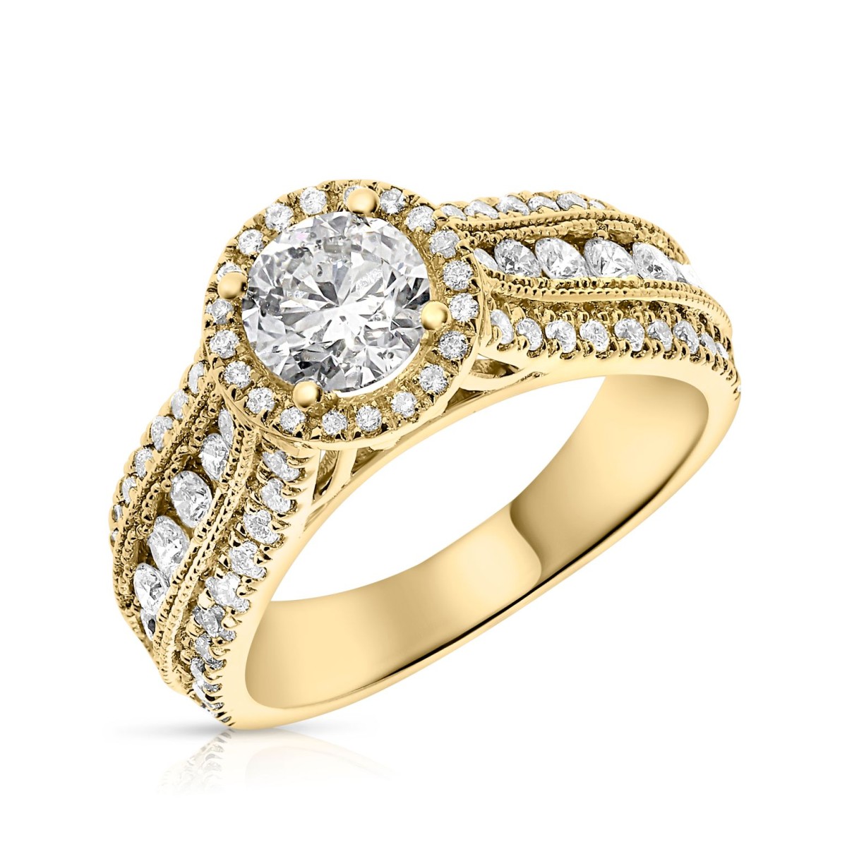 1.90 Carat Diamond Halo Ring Marie