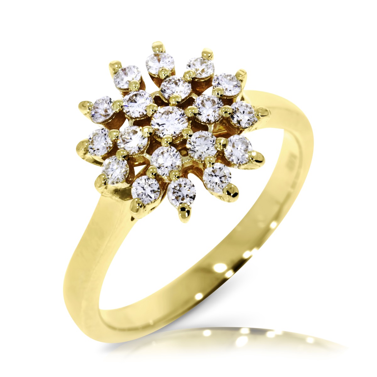 Diamond Jewelry Set Of White Gold Snowdrop