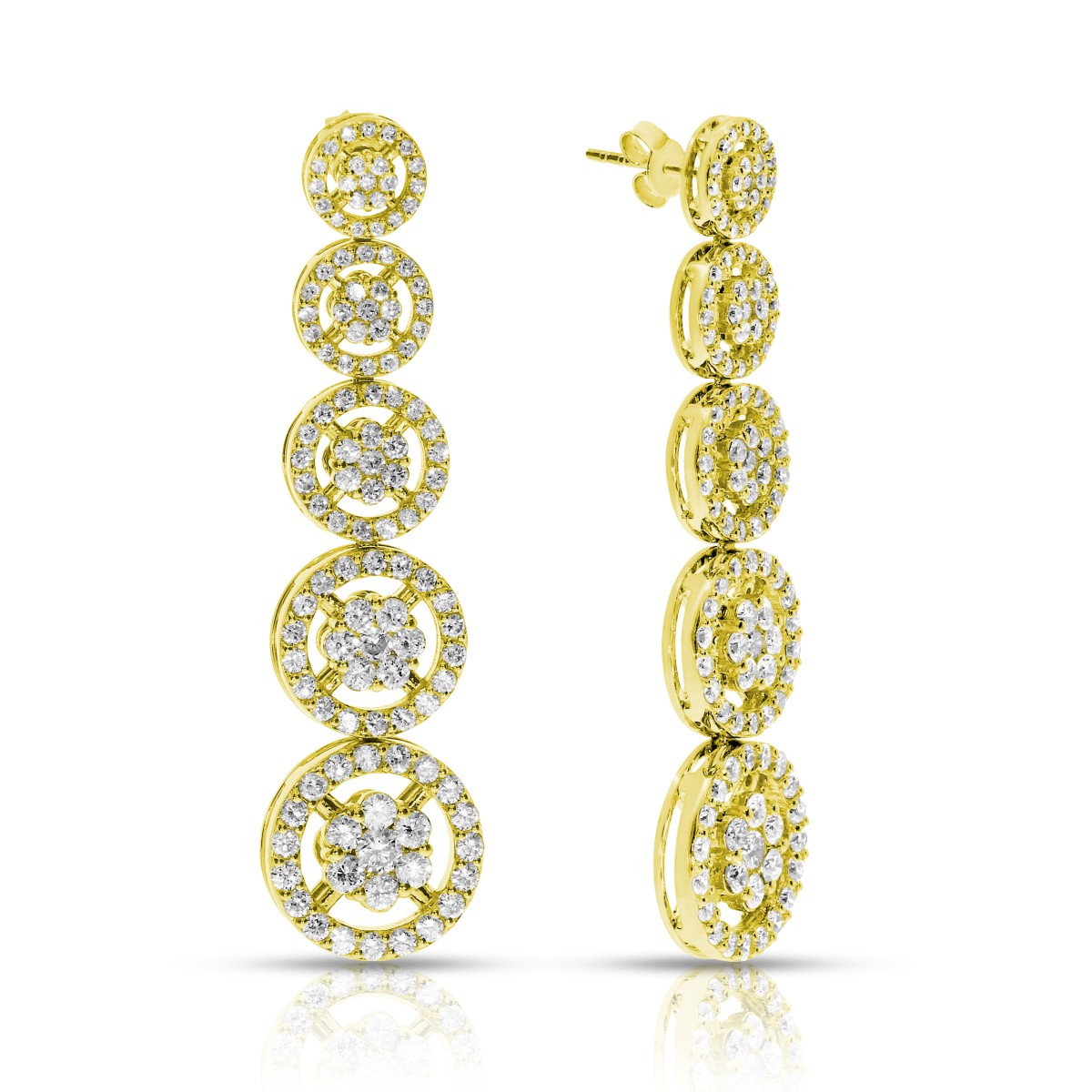 4 Carat Diamond Drop Earrings Summer Rain