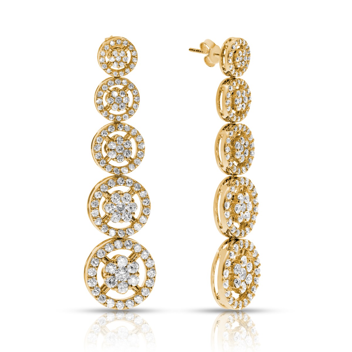 4 Carat Diamond Drop Earrings Summer Rain