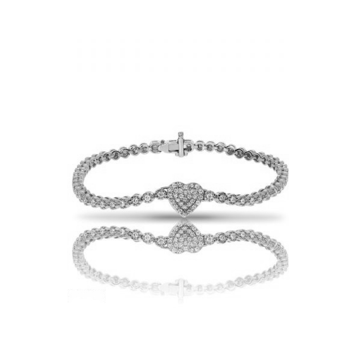 1 Carat Diamond Tennis Bracelet Heart Pumping