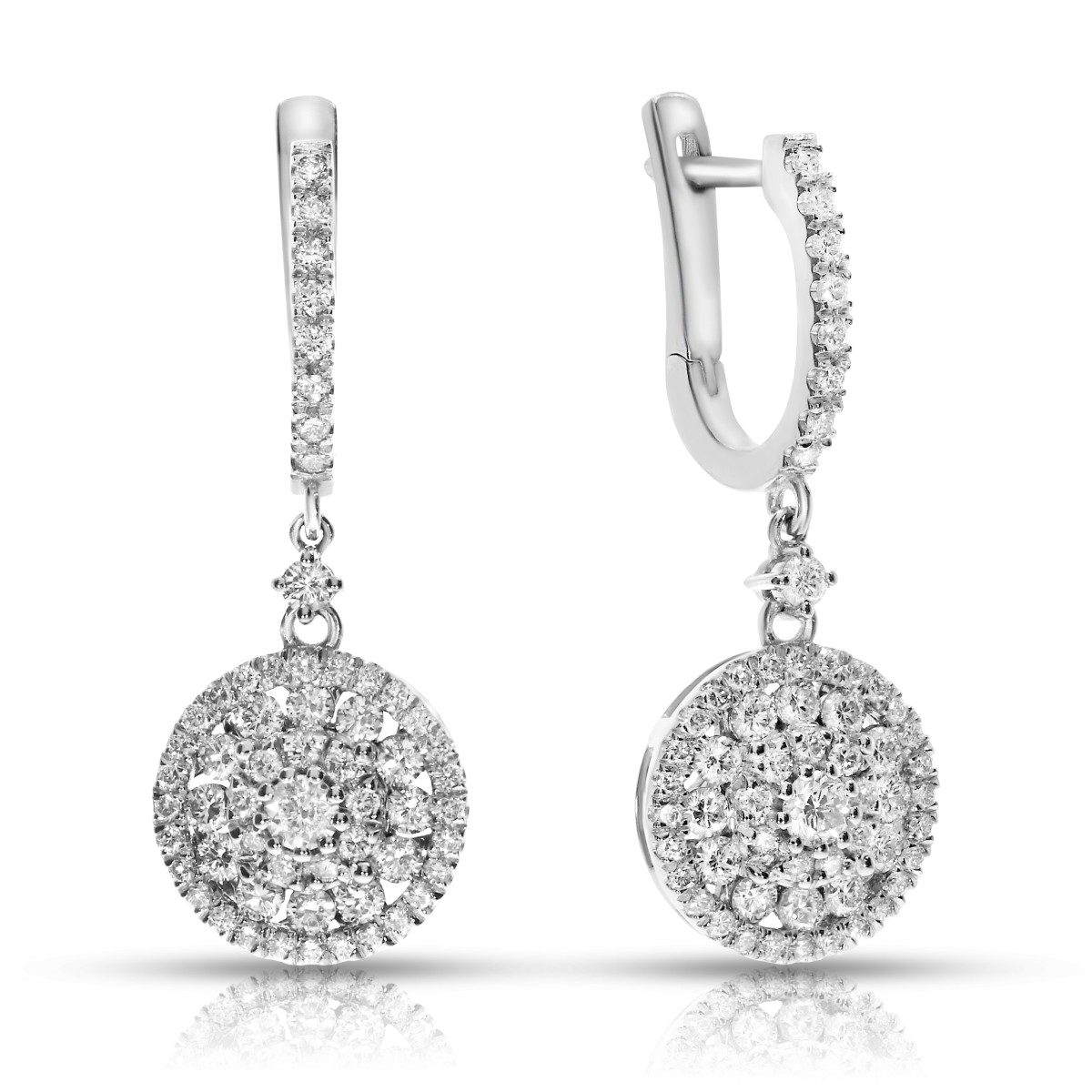 2 Carat Diamond Drop Earrings Persistent Shine