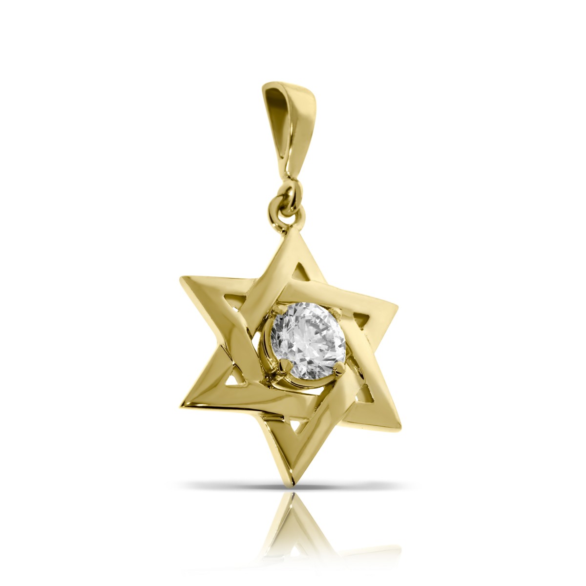 0.50 Carat Diamond Pendant Star of David