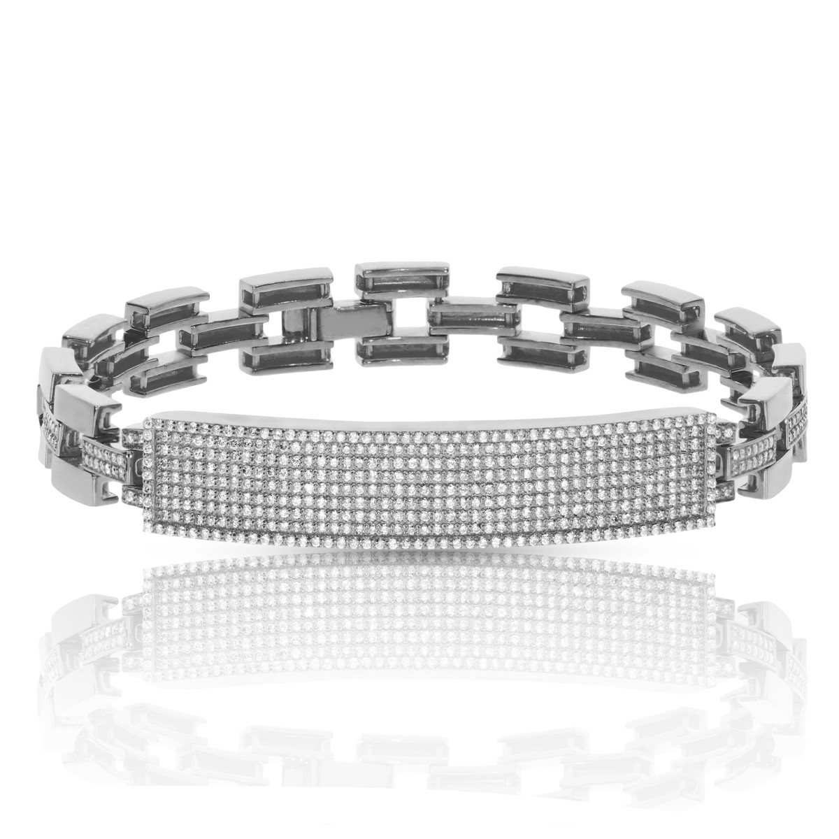 2.20 Carat Diamond Men's Link Chain Bracelet