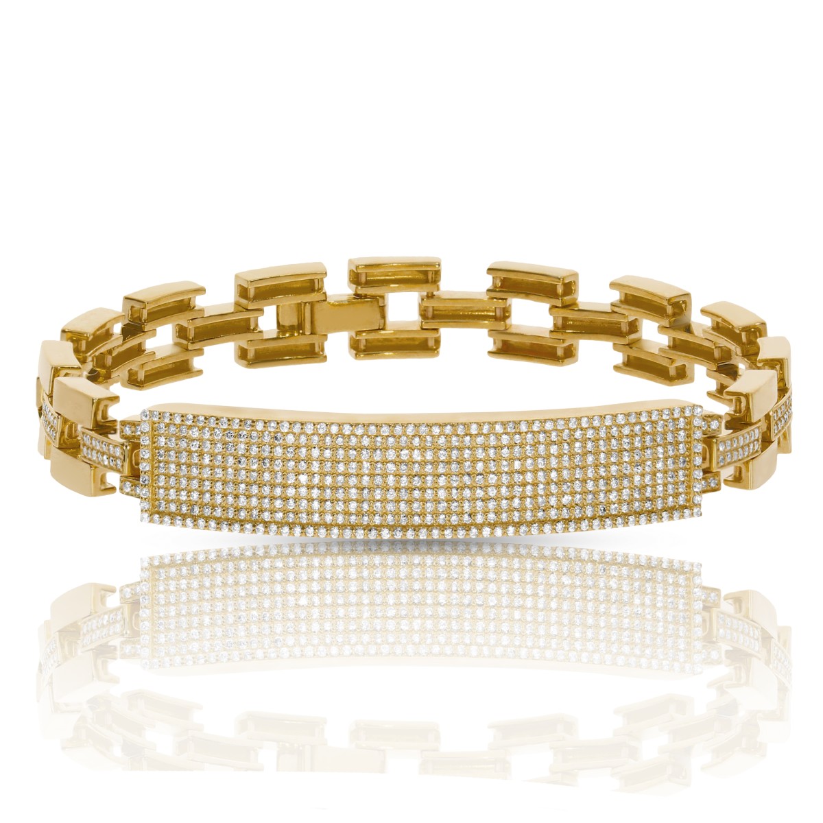 2.20 Carat Diamond Men's Link Chain Bracelet