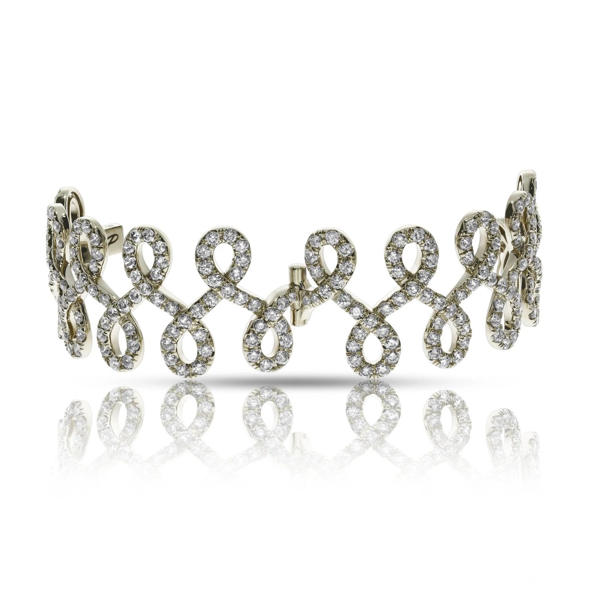26 Carat Diamond Bangle Bracelet Harmonious Combination