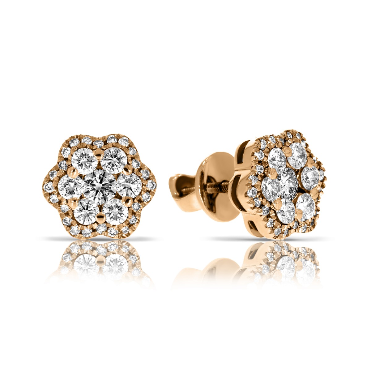0.80 Carat Diamond Stud Earrings Real Sincerity
