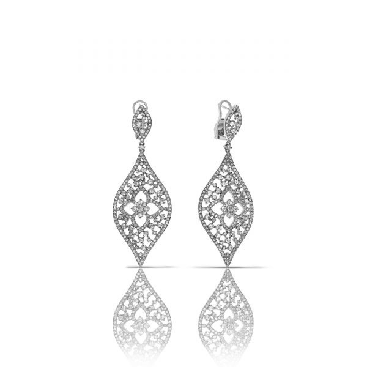4 Carat Diamond Drop Earrings Autumn Duet