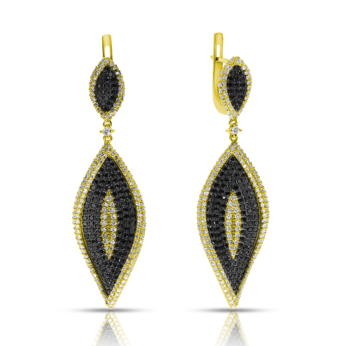 3.60 Carat Diamond Chandelier Earrings Coloral Moments