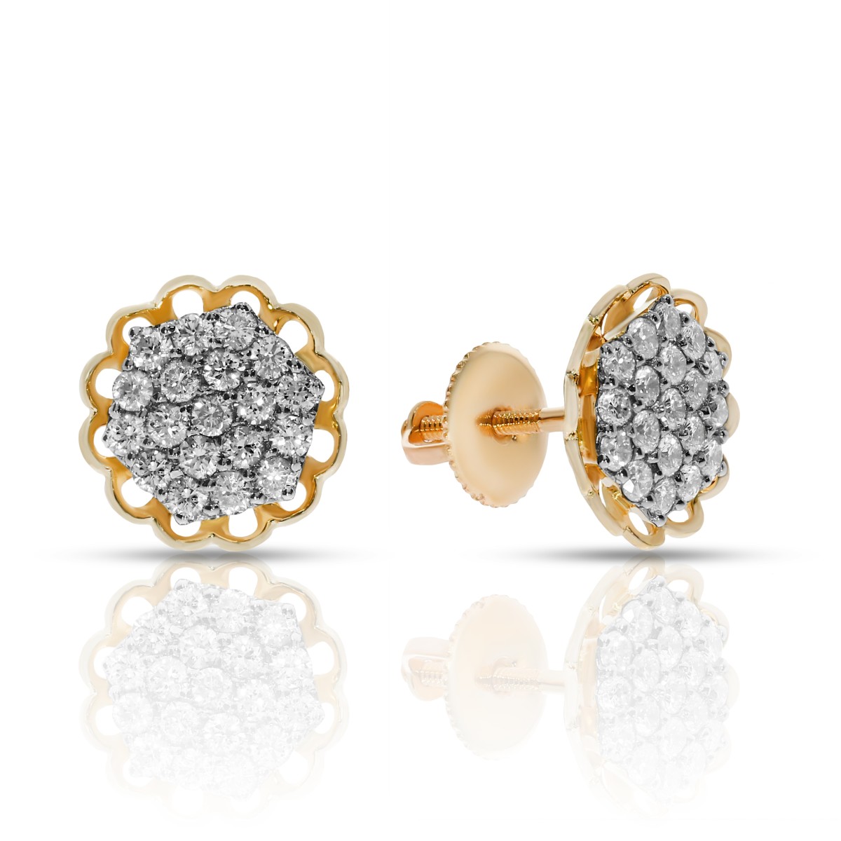 0.60 Carat Diamond Stud Earrings Harmony