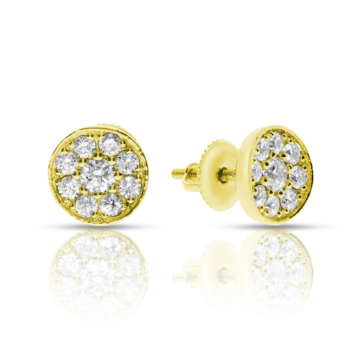 0.70 Carat Diamond Stud Earrings Lightness