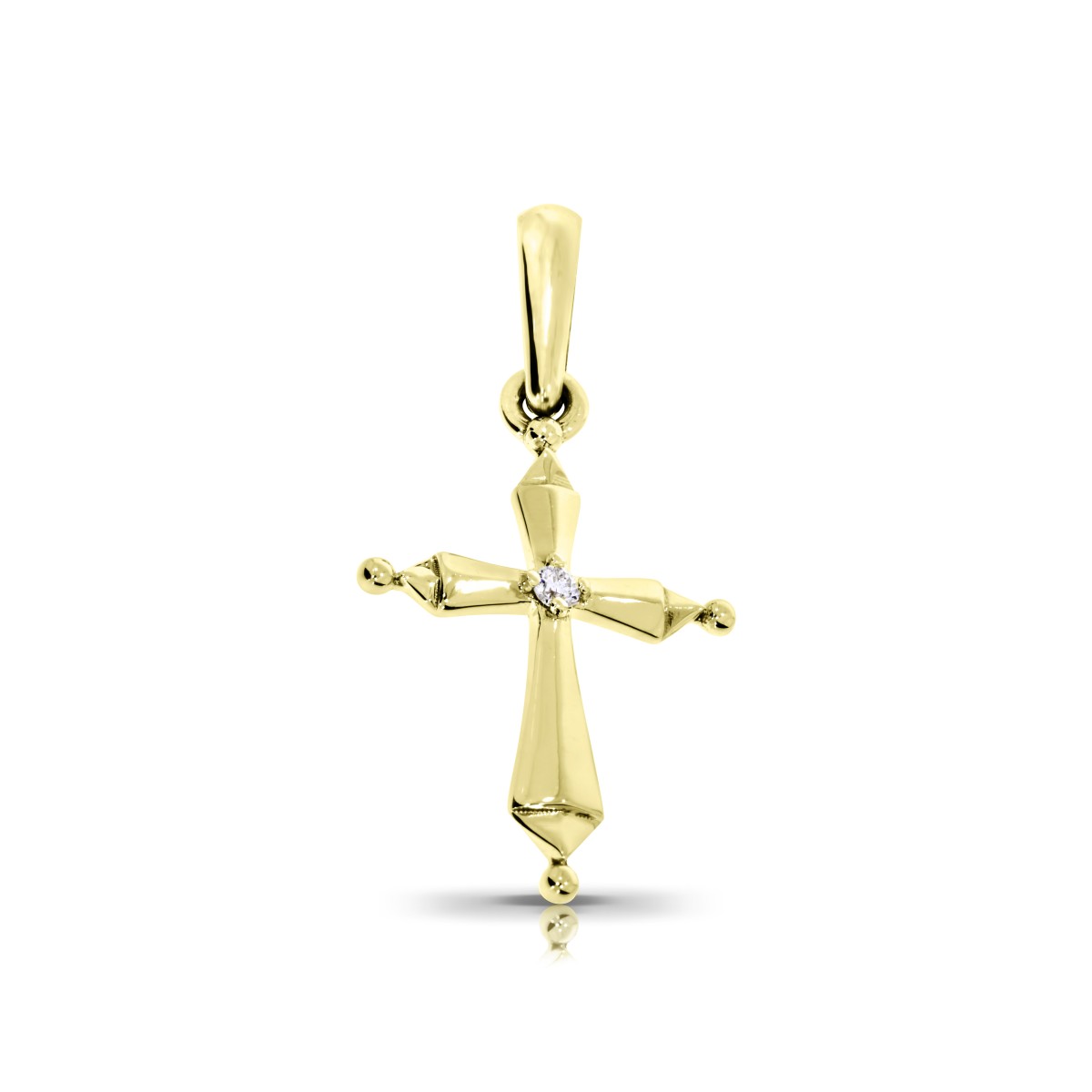 0.03 Carat Diamond Cross Pendant Oneness