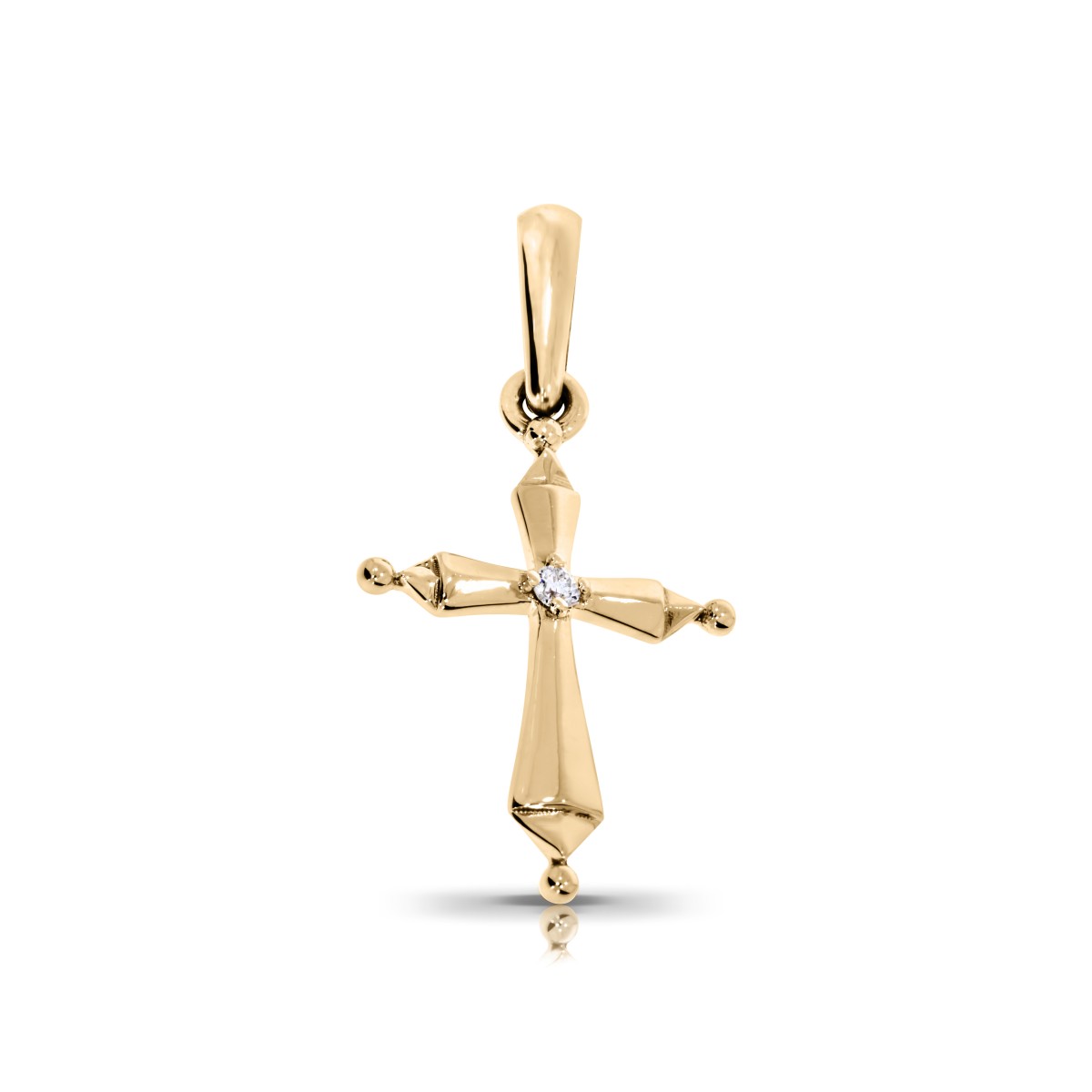 0.03 Carat Diamond Cross Pendant Oneness