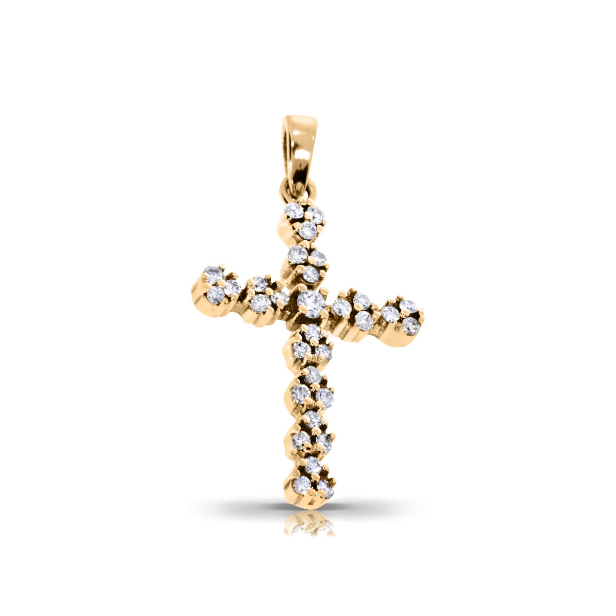 0.23 Carat Diamond Pendant Chatoyant Cross