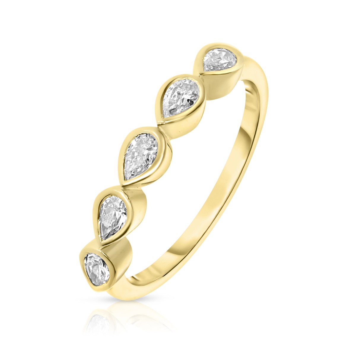 0.50 Carat Diamond Five-Stone Ring Plumeria