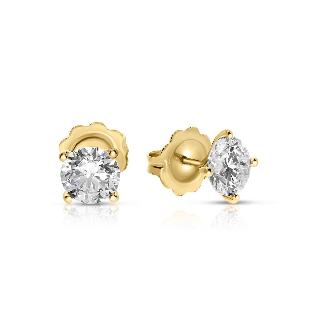 4 Carat Diamond Stud Earring Moon
