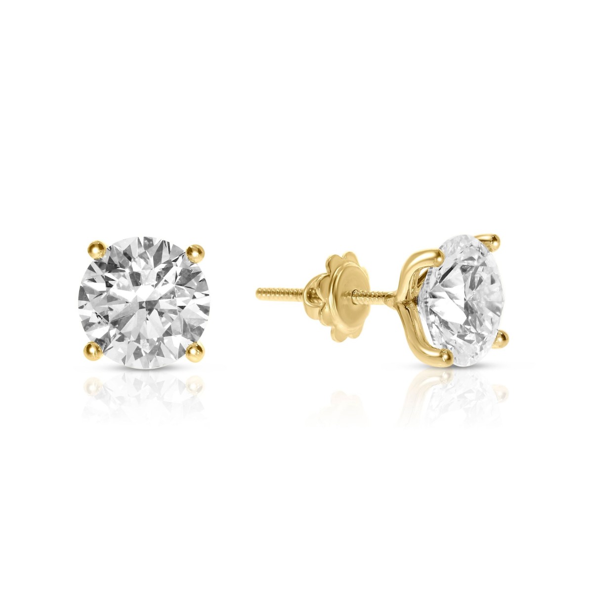6 Carat Diamond Stud Earrings Fantasy