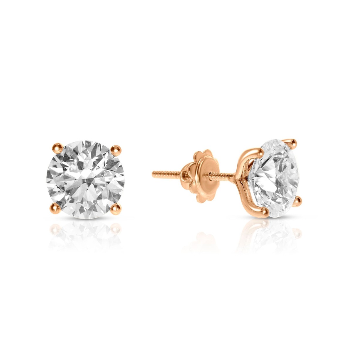 6 Carat Diamond Stud Earrings Fantasy