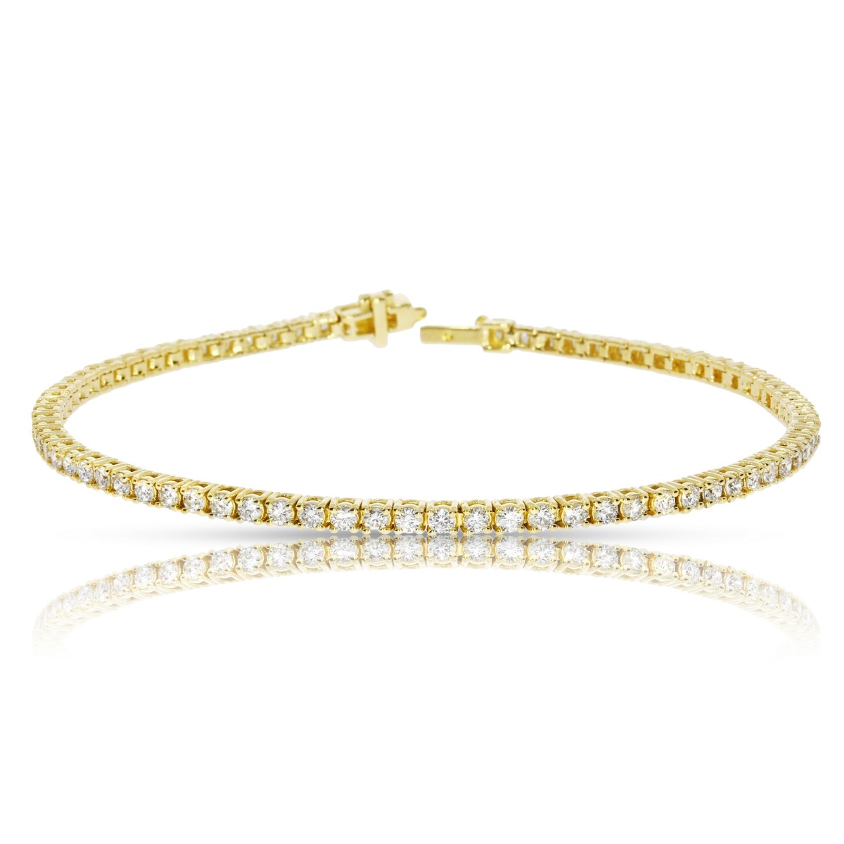 2 Carat Diamond Tennis Bracelet Cold Vision
