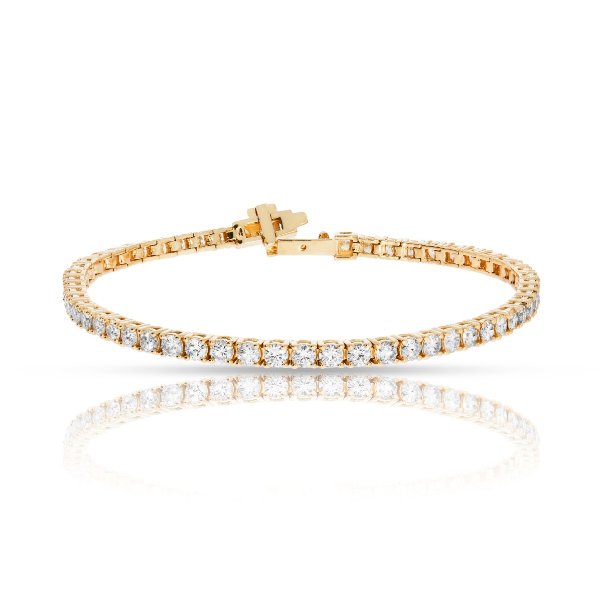 5 Carat Diamond Tennis Bracelet Golden