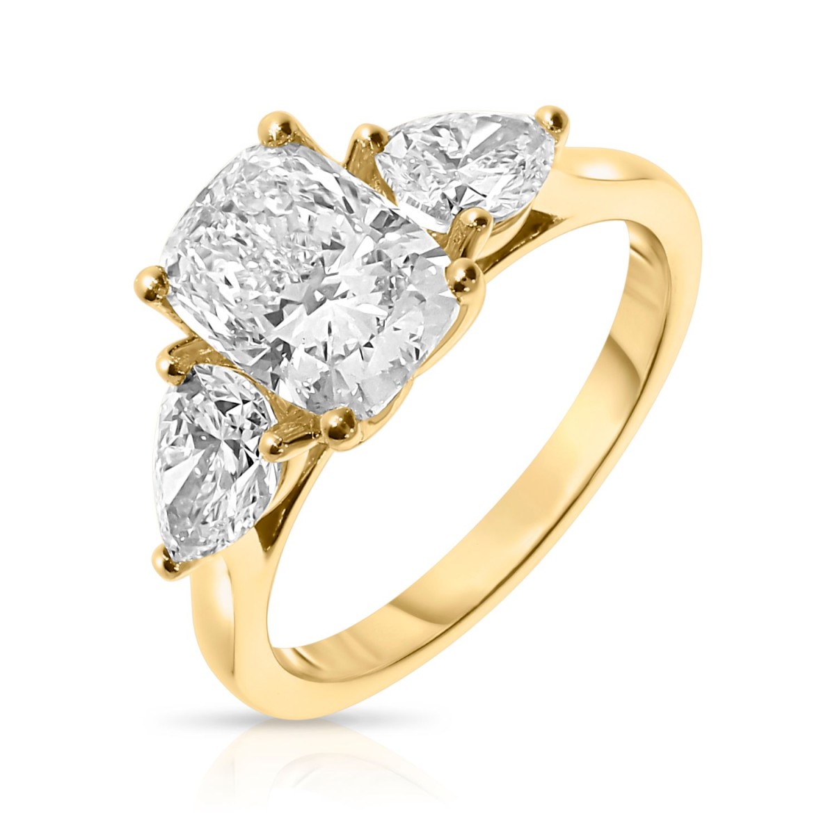 3 Carat Diamond Three-Stone Ring Katniss