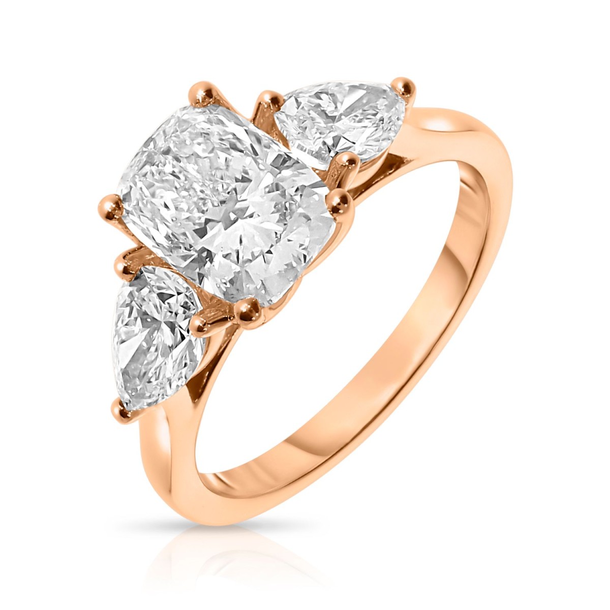 3 Carat Diamond Three-Stone Ring Katniss