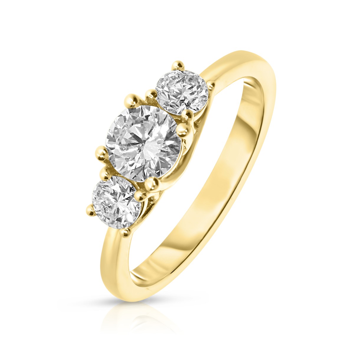 1.80 Carat Diamond Three-Stone Ring Carol