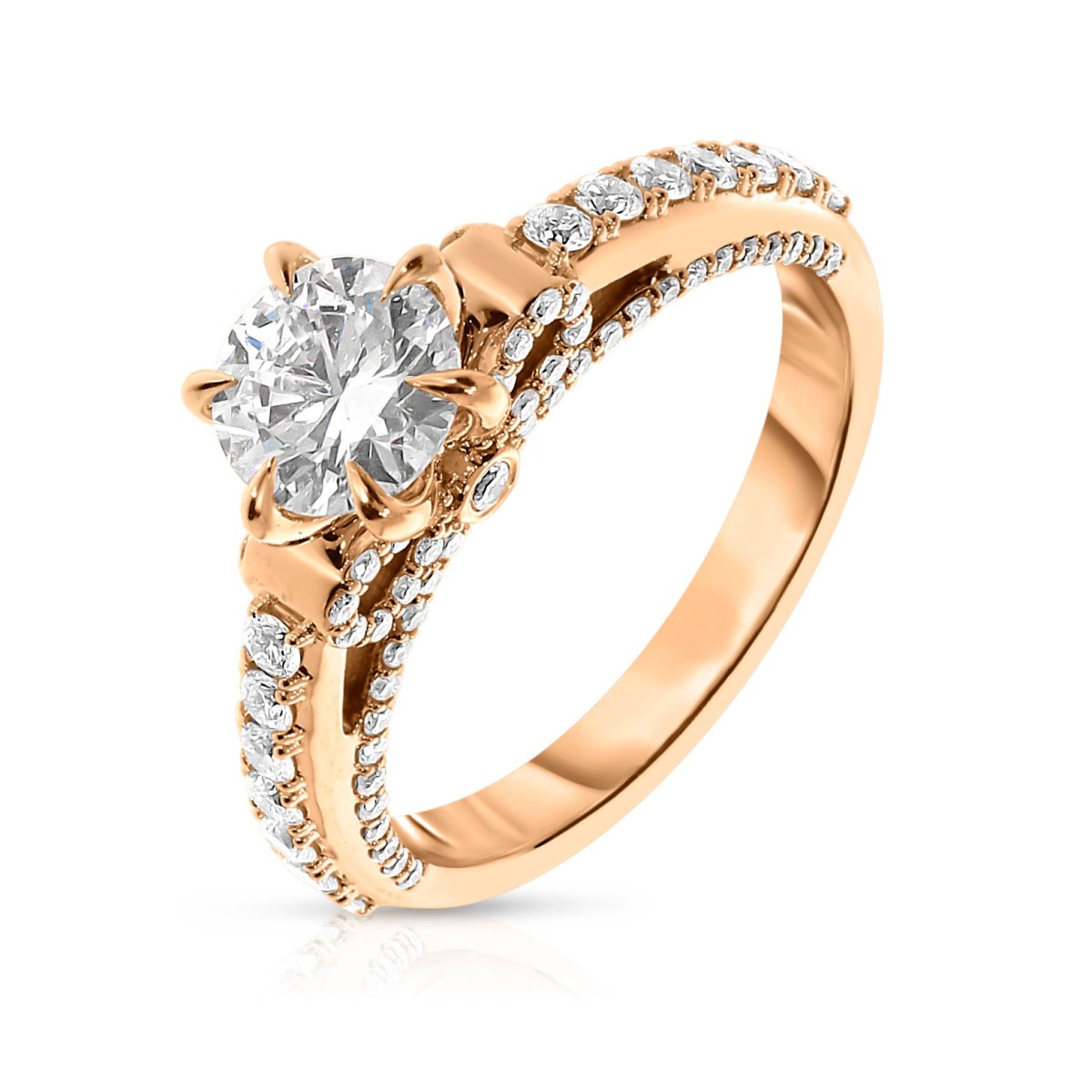 1.50 Carat Diamond Sidestone Ring Jocelyn