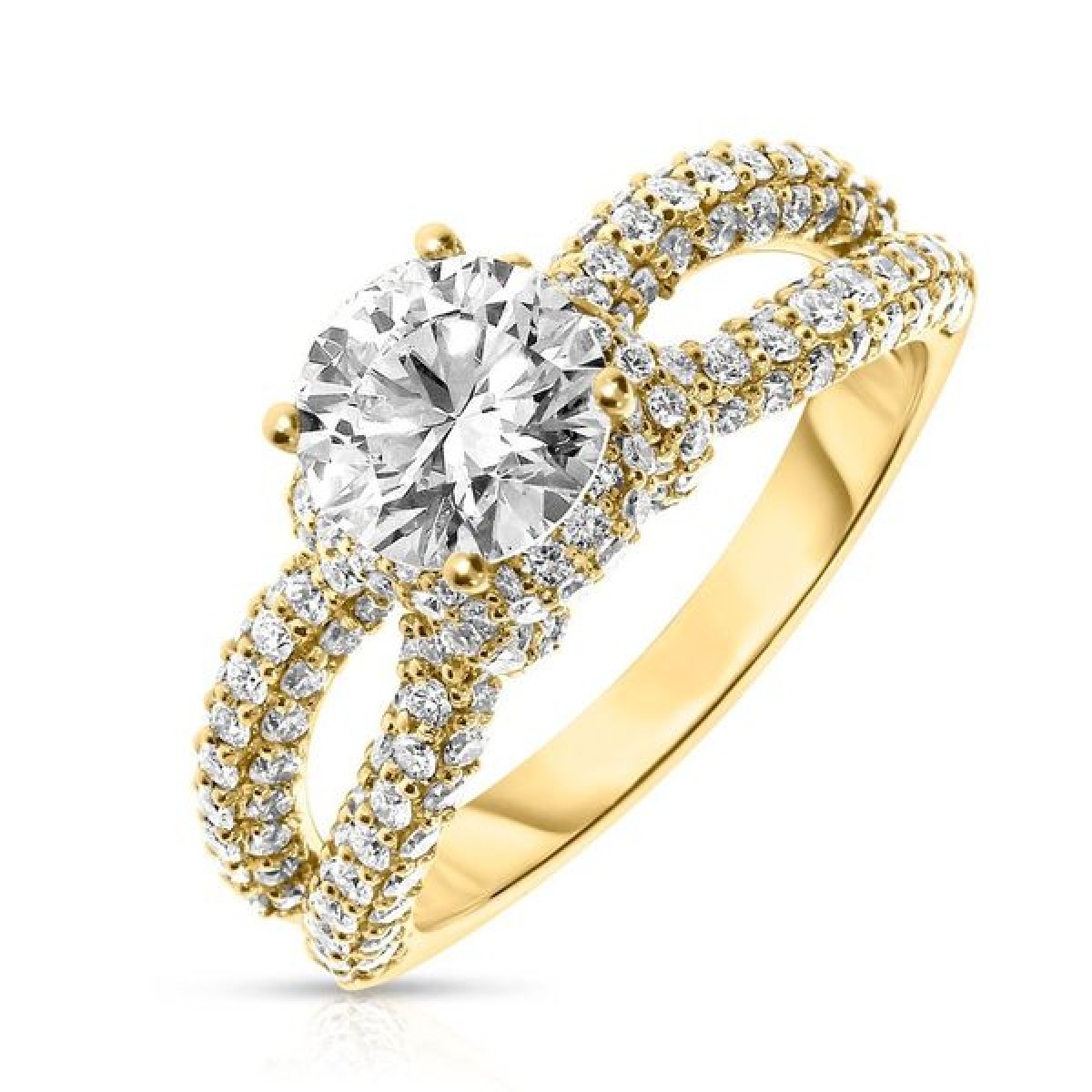 2.20 Carat Diamond Sidestone Ring Viola