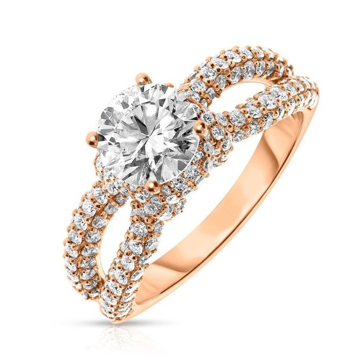 2.20 Carat Diamond Sidestone Ring Viola