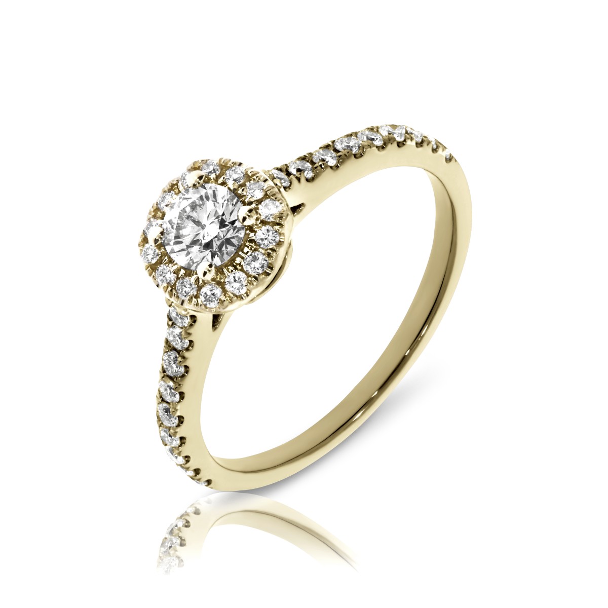 0.60 Carat Diamond Halo Ring Amore Rose