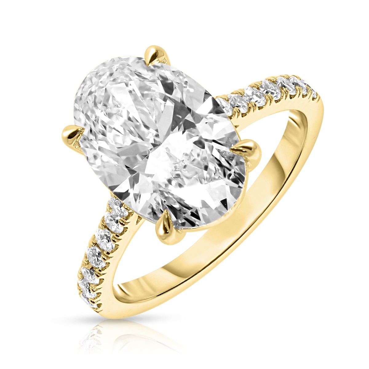 4.30 Carat Diamond Sidestone Ring Caoimhe