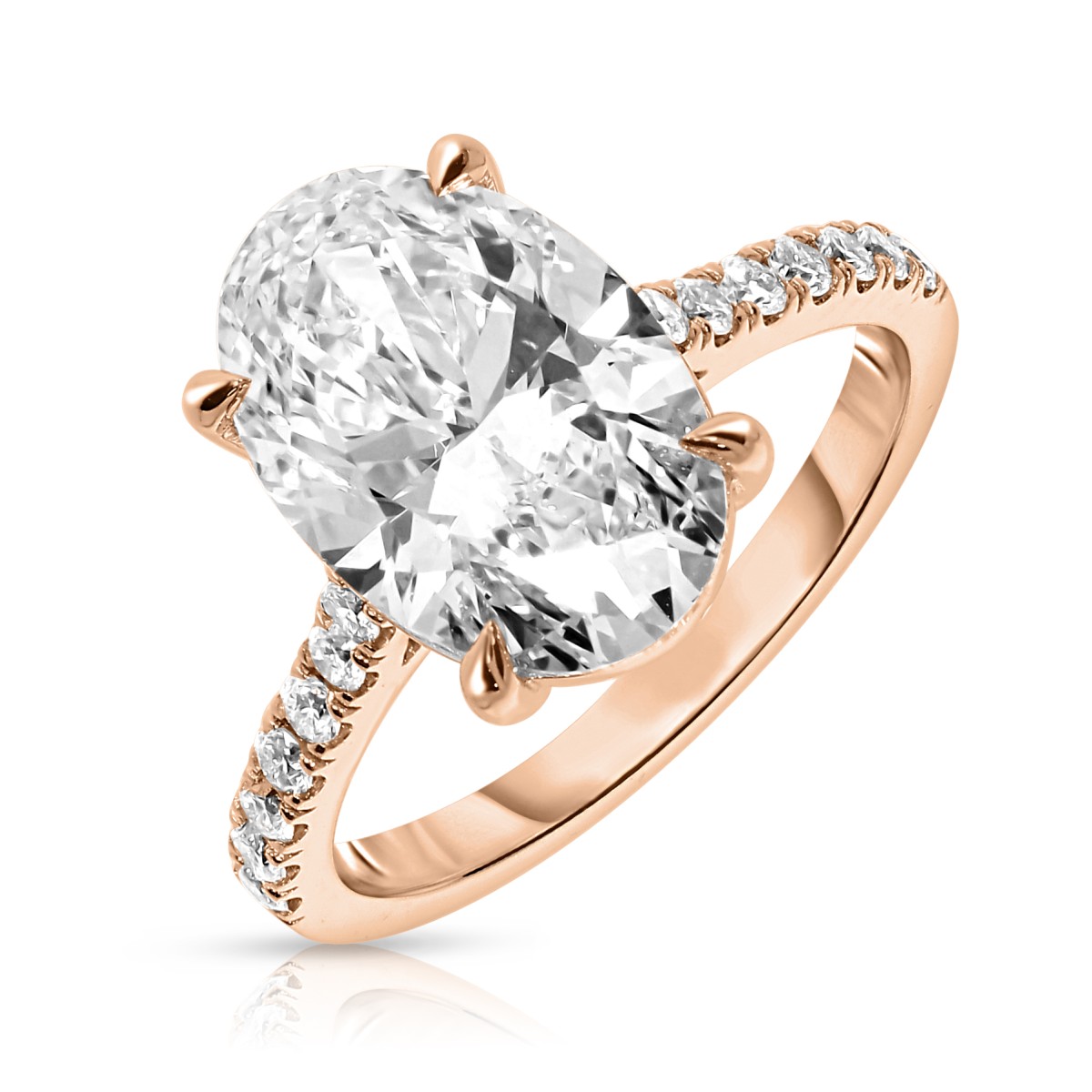 4.30 Carat Diamond Sidestone Ring Caoimhe