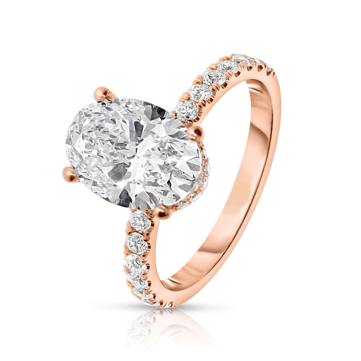 3 Carat Diamond Sidestone Ring Cowslip