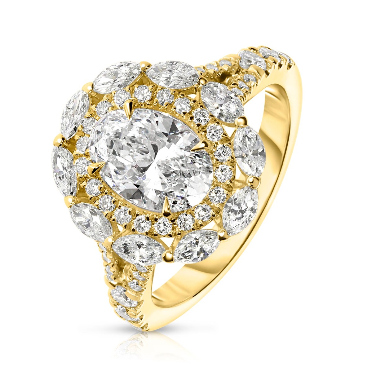 2.50 Carat Diamond Halo Ring Cornelia