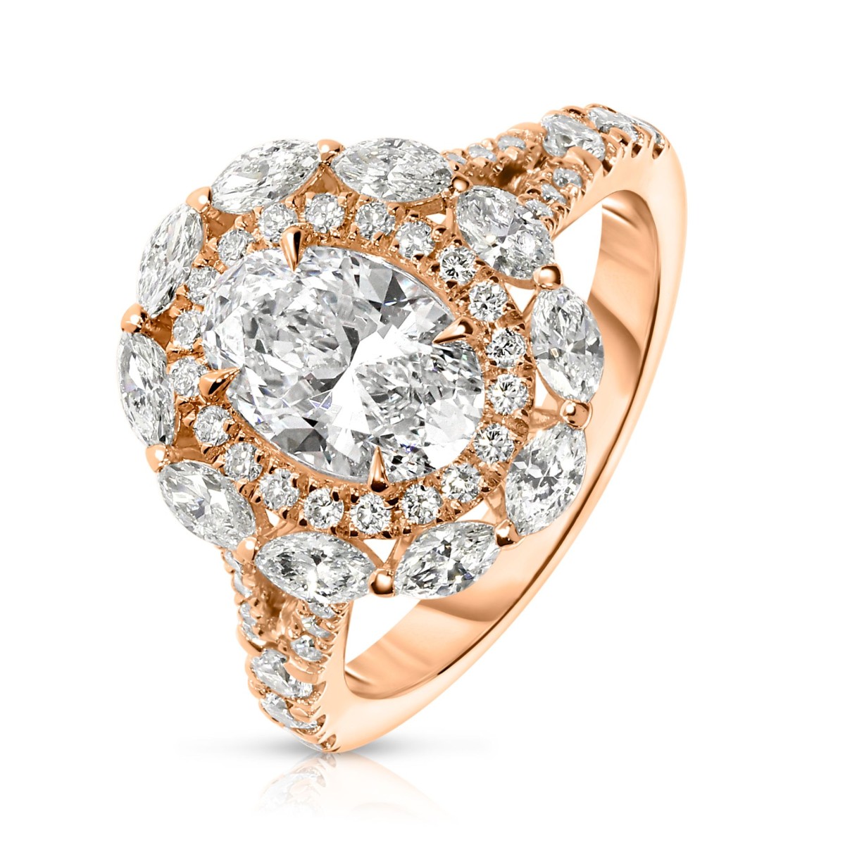 2.50 Carat Diamond Halo Ring Cornelia