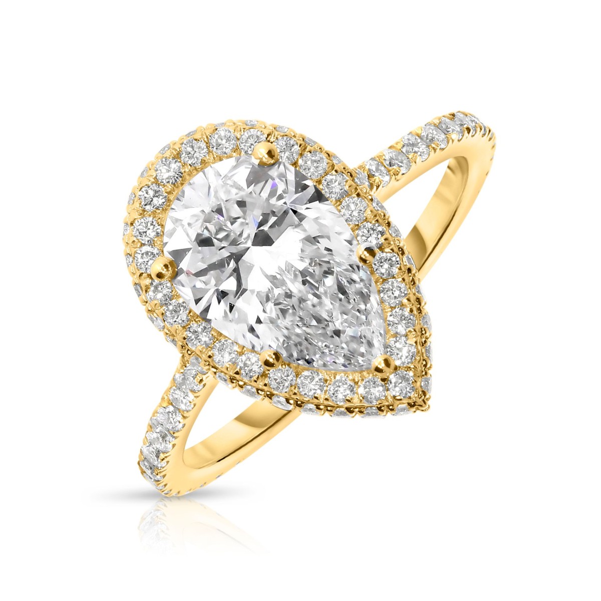 3 Carat Diamond Halo Ring Orchid