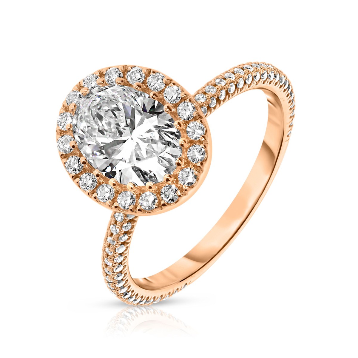 2.50 Carat Diamond Halo Ring Mystique