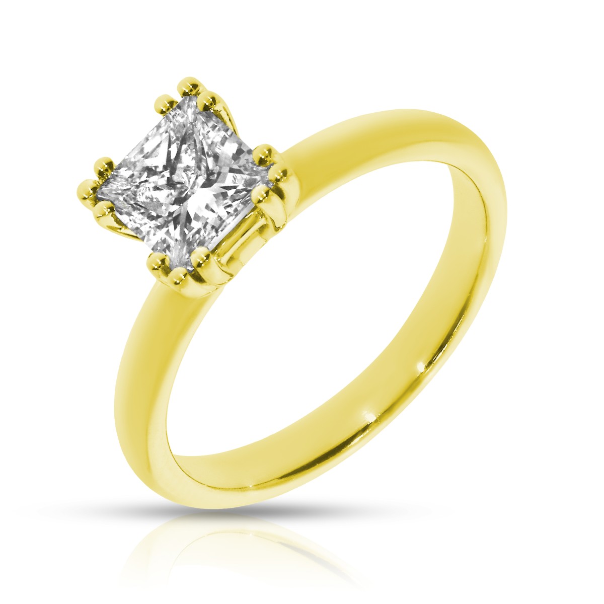 1 Carat Diamond Solitaire Ring Lares and Penates