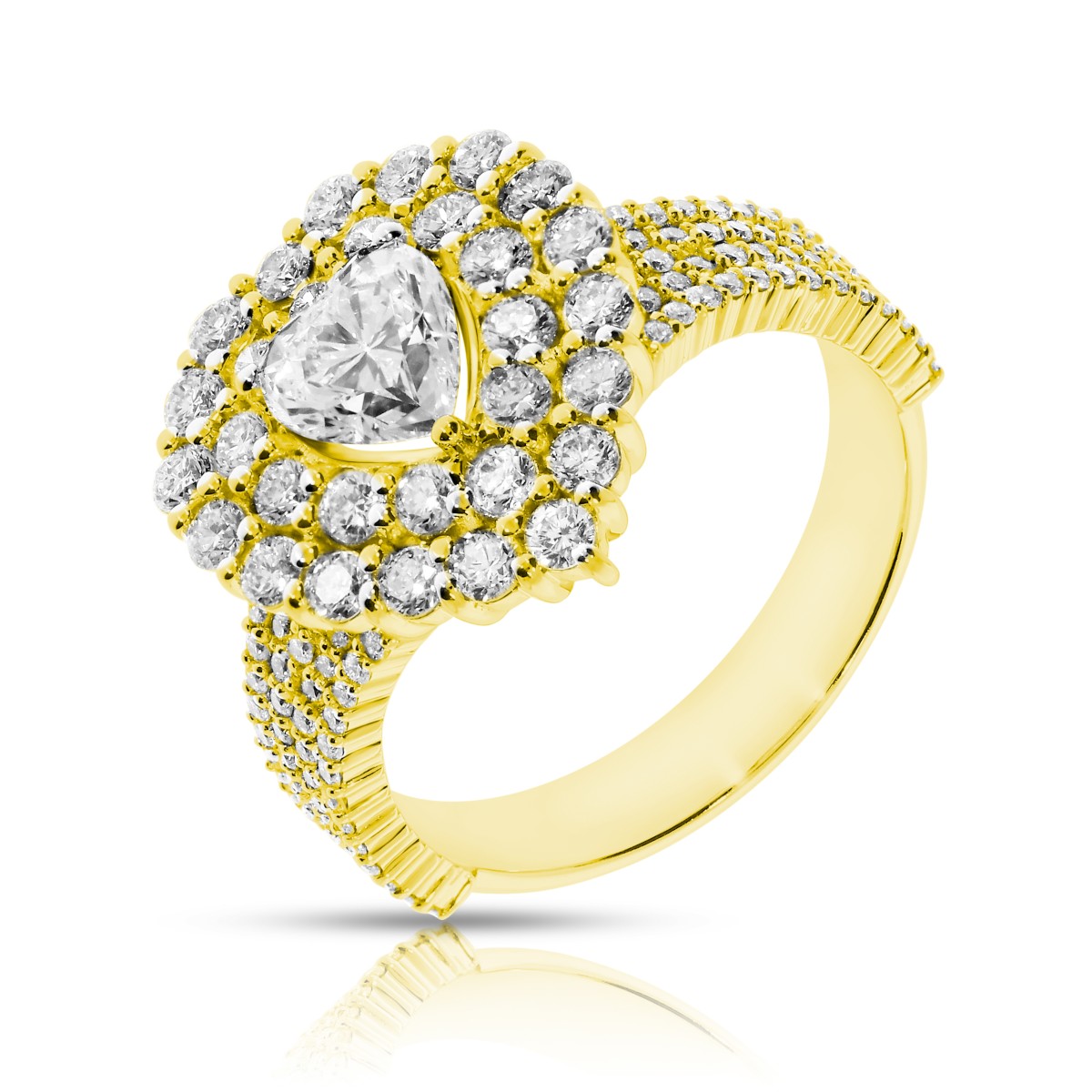 1 Carat Diamond Halo Ring Love On The Brain