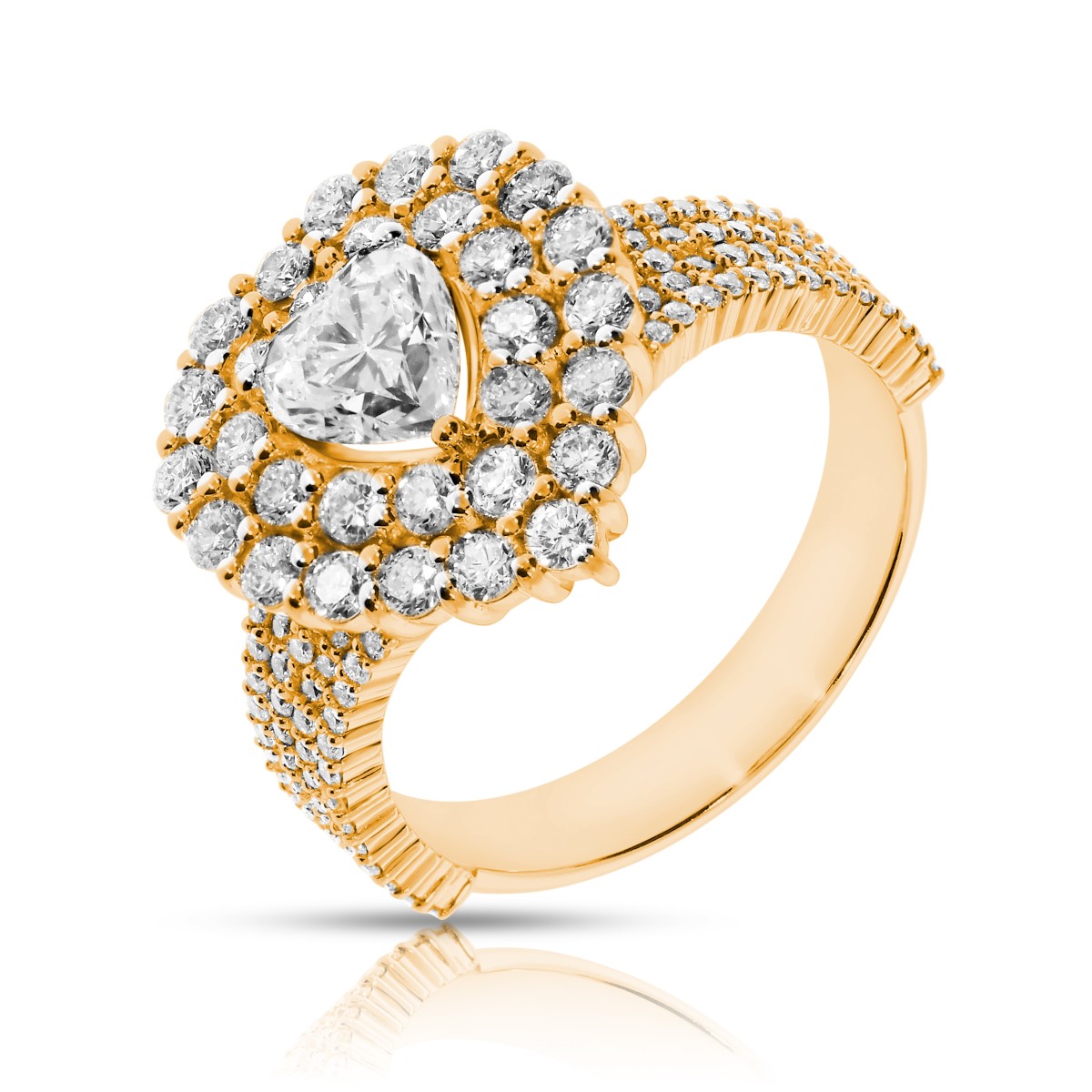 1 Carat Diamond Halo Ring Love On The Brain