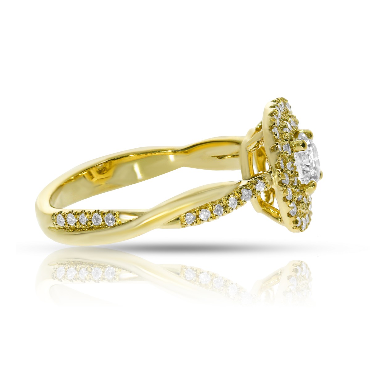 0.90 Carat Diamond Halo Ring Delightful Speculative Mirage