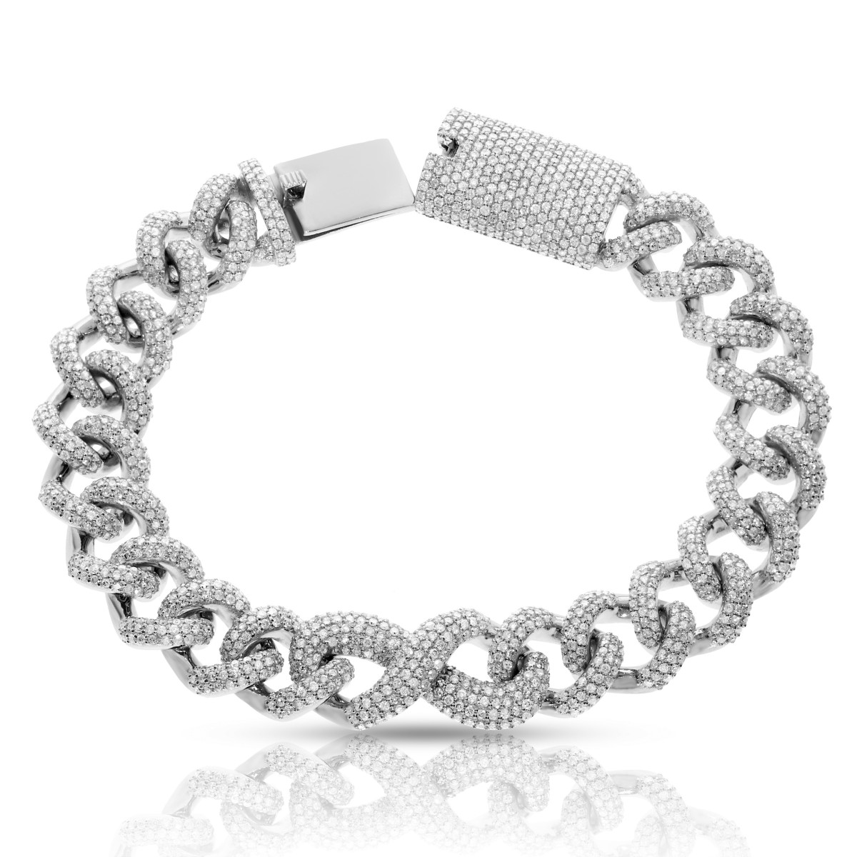 8 Carat Diamond Men's Bracelet Wild West