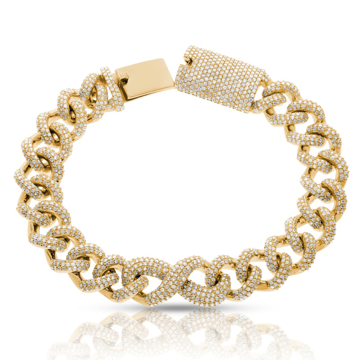 8 Carat Diamond Men's Bracelet Wild West