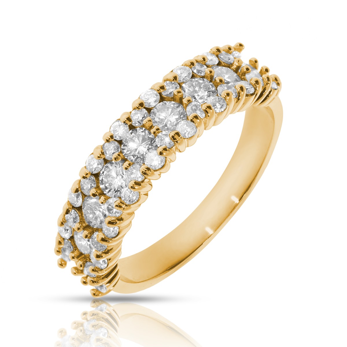 1.10 Carat Diamond Eternity Ring Rainbow