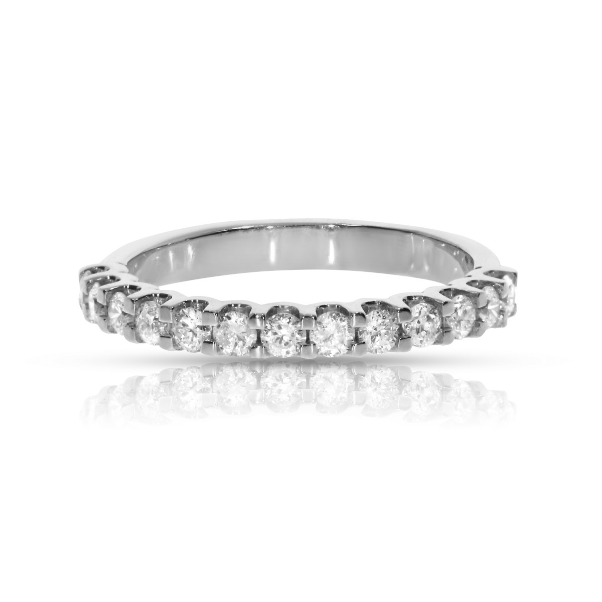0.70 Carat Diamond Eternity Ring Riviera Pavé 13
